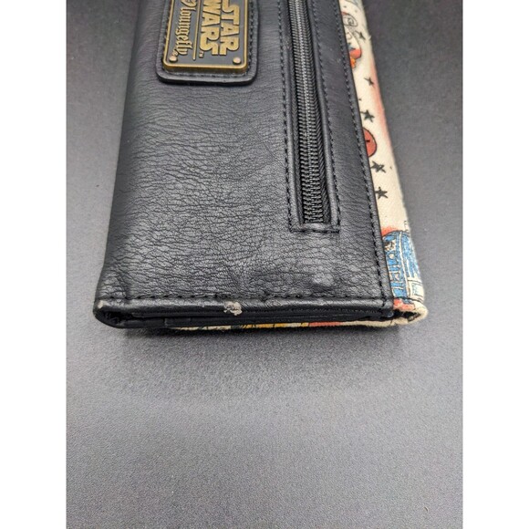 Loungefly Disney Star Wars R2D2 C-3PO Tattoo Print Wallet Heart Logo - Picture 3 of 7